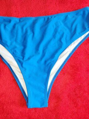 NEW XL Women's Blue Bikini Bottom Bathing Suit Swimwear Beach SEXY Swimming